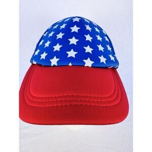 Patriotic Cap American Flag Hat Men's One-Size Snapback Red White & Blue Walmart